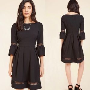 Eliza J Black Fit and Flare Dress